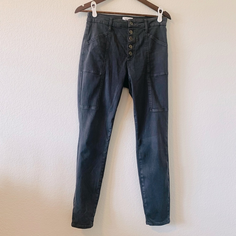 Pistola size 28 Grey skinny slim fit button fly